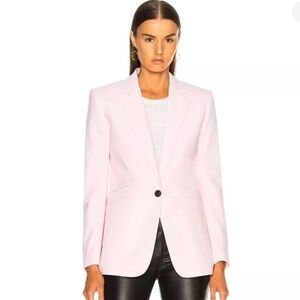 Rag & Bone Ridley Baby Pink Wool Stretch Blazer Suit Jacket, Size 10